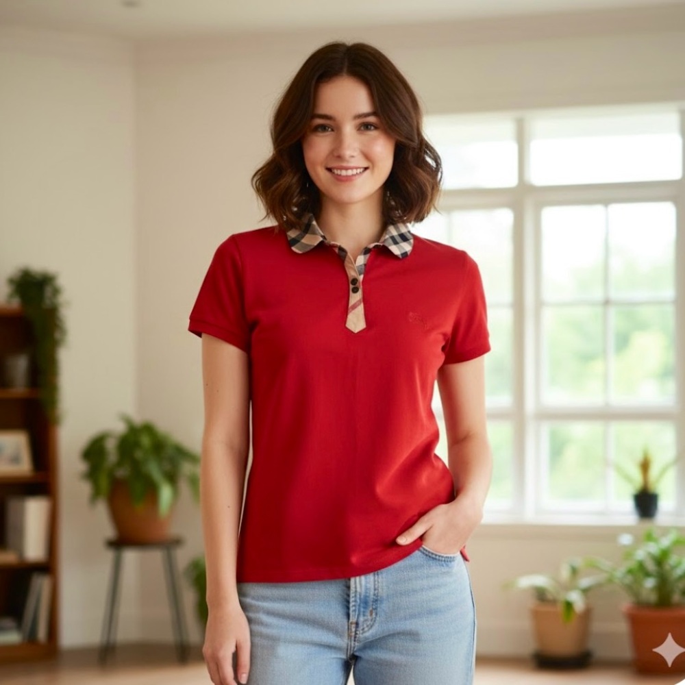 Burberry red top
